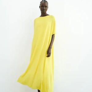 Zara yellow dress